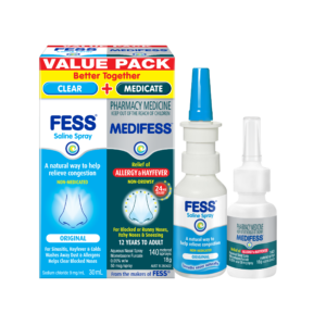 MEDIFESS® Allergy & Hayfever Value Pack Box and Bottles