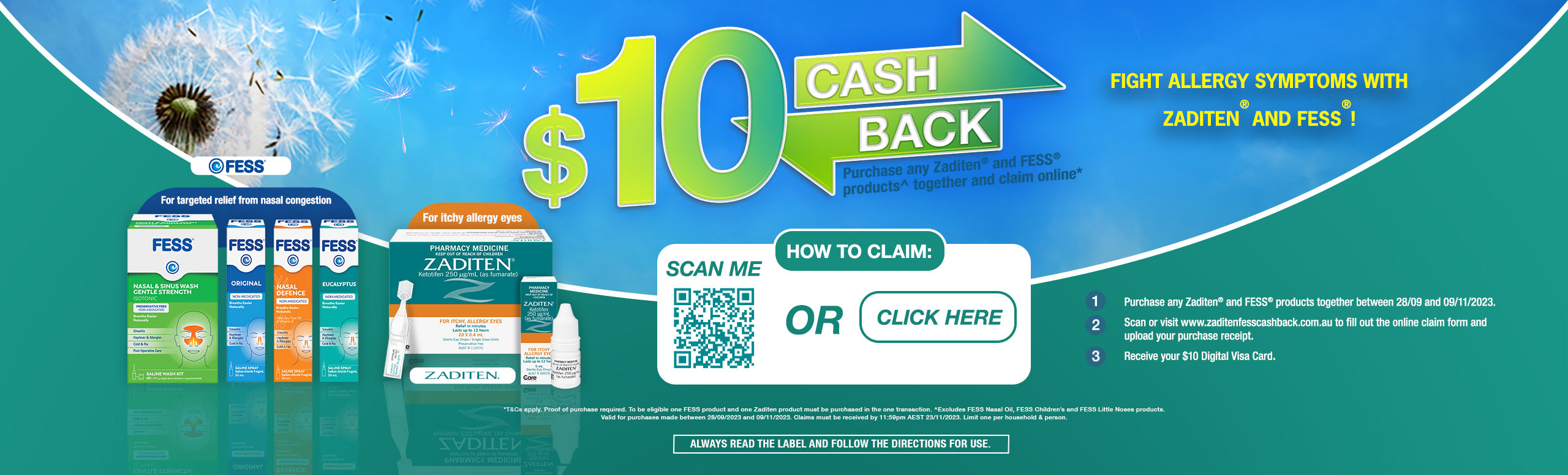 FESS 10-Dollar Cash Back Website Banner Oct 23